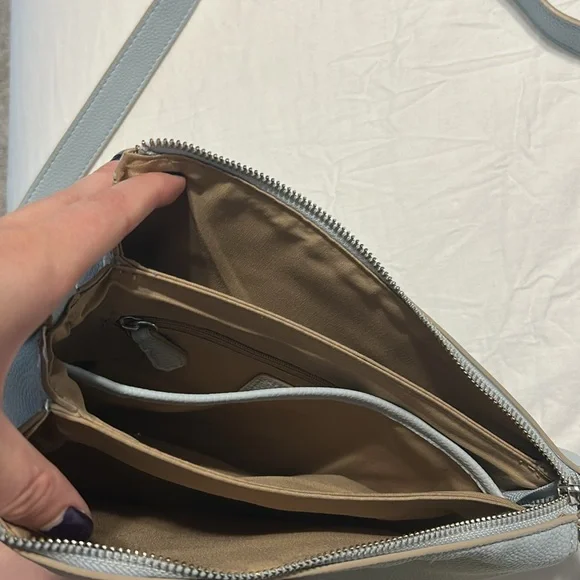 Nanette Lepore Light Blue Crossbody with Card Holder/Wallet - Picture 11 of 16